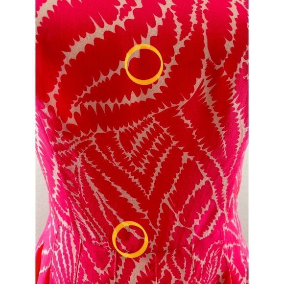 Lilly Pulitzer Show Your Stripes Zebra Print Posey Silk Dress Splash Pink Size 2 - Picture 9 of 13